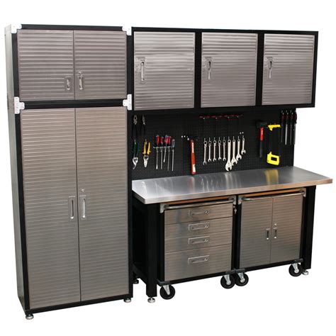 stainless steel wall cabinets garage|rolling stainless steel shelves garage.